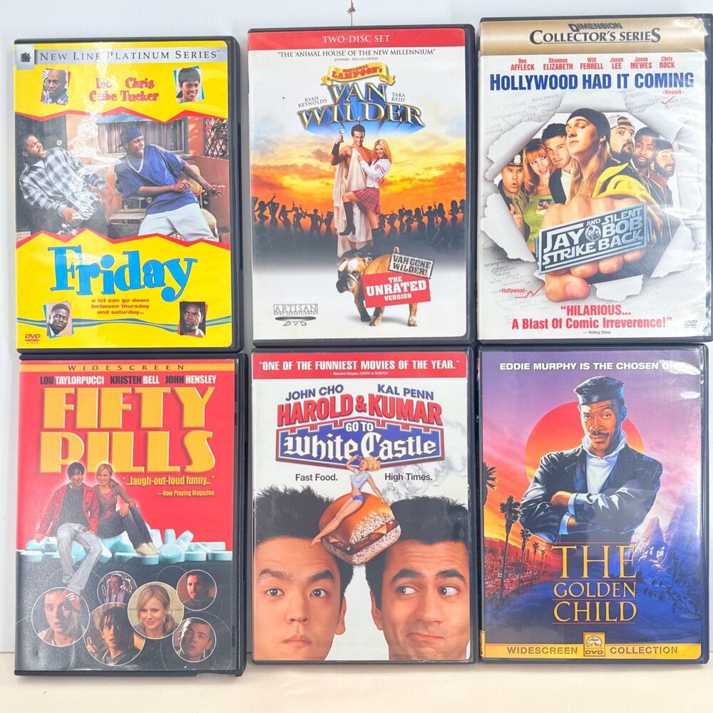 Friday Jay and Silent Bob Comedy DVD Bundle of 6